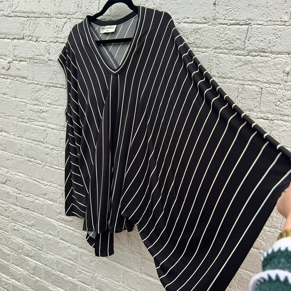 Balenciaga asymmetrical black and white striped top sz 38 (M) - Picture 1 of 10